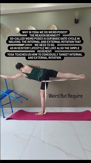 Why in yoga we do weird poses? #yogaclasses #yogateachertips #yogaposes #yog #yogabalance #chairyoga