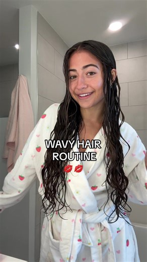 wavy hair routine😛😛 | wavy hair routine