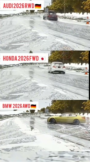 AUDI vs HONDA vs BMW: 2026 Ultimate Snow Stability Test! ❄️🚗