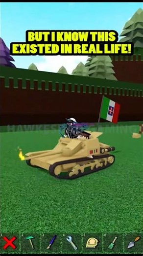 Roblox Build a Boat for Treasure Realistic Small Italian Tank! What is this? #roblox #babft