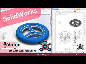 SolidWorks | 3D CAD EXERCISES 79 | StudyCadCam | Solution Tutorial |