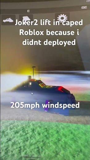 Lifted joker2 in caped on Roblox #roblox #tornado #stormchasing