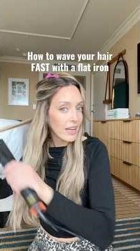 Quick and easy flat iron waves that last
