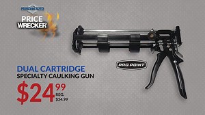 This Dual Cartridge Caulking Gun is double the fun AND gets the job done faster. What more could you ask for? *Prices as shown. Items available at time of publication, quantities are subject to availability. | Princess Auto