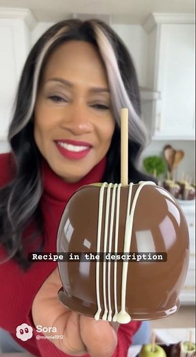 Quick and Easy Caramel chocolate dipped Apples #recipe #CaramelApples #Candyapples
