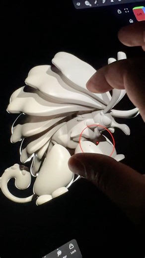 The future of 3D 🤯🤯 #nomadsculpt #digitalart #creature