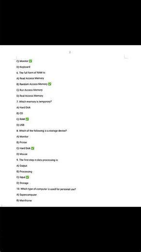 Introduction of Computer – Important MCQs for Test Preparation | STS JEST BPS-14