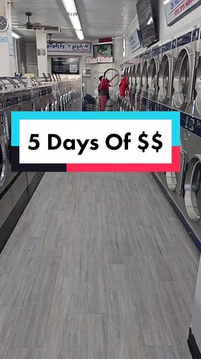 5 Days of $ at my laundromat #business #laundromat #vendingmachine