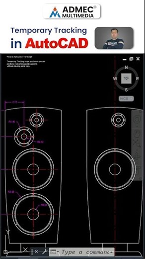 Temporary Tracking in AutoCAD | Learn AutoCAD Course in Delhi | CAD Training Institute