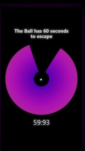 ball escape #escape #python #bounce #simulation #satisfyingvideos