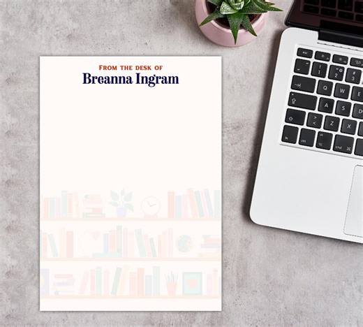 Personalized Book Lover Notepad | Book Lover Gift | Literary Stationery | Book Club Notes | Reader To-do List Pad | Custom Bookish Memo Pad - Etsy