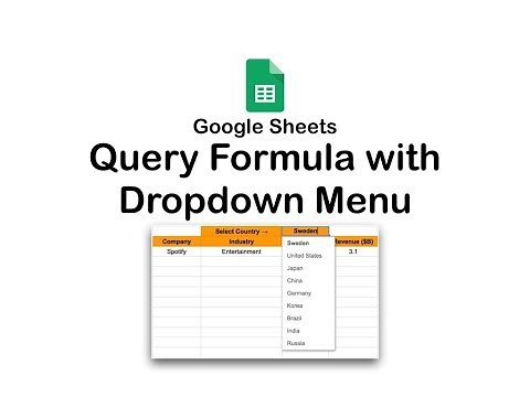 Google Sheets Query Formula with Dropdown List (Data Validation) Cell Reference - Dynamic Dashboard