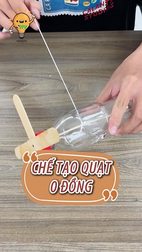 Cách làm quạt cầm tay từ chai nhựa dễ dàng