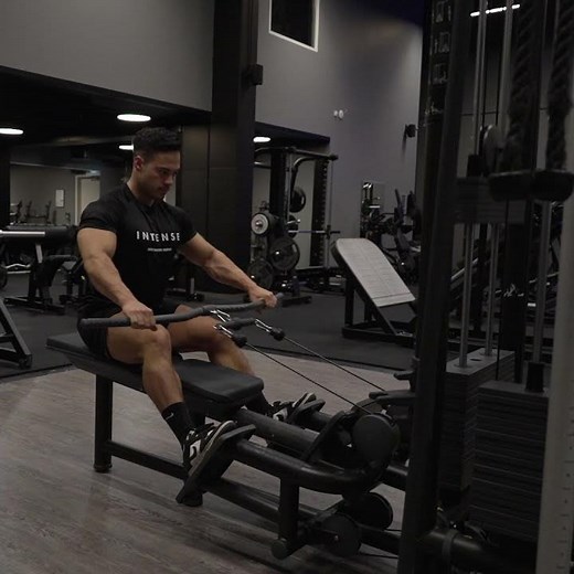Seated wide grip cable row