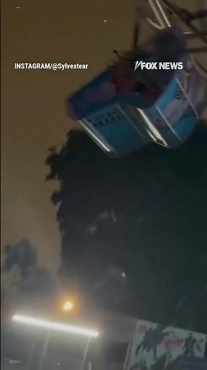 WATCH: Terrifying video shows a carnival ride in Los Angeles malfunction #shorts #losangeles #usa