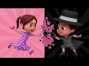 Pink and Black Song 🎀🐈 Colorful & Fun Turkish Kids Music | Mini Mini Kids