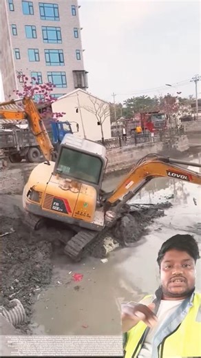Why This Excavator Overturned - Engineering Explained #automobile #excavator #construction