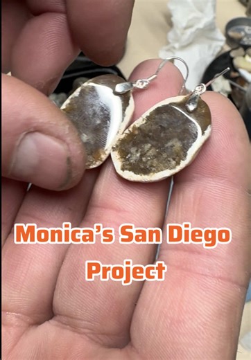 Wrapped up Monica’s San Diego Project #sandiego #rockhound #rocks #lapidary #rockhounding