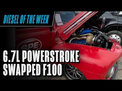 SPE Motorsport's Compound-Turbo 6 7L Powerstroke Engine-Swapped Ford F100
