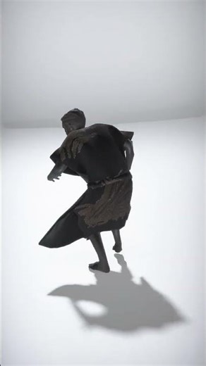 Mystical Warrior in Flowing Garb