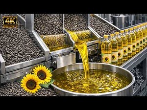 Inside a Massive Sunflower Oil Factory: From Seeds to Bottled Oil | Full Process