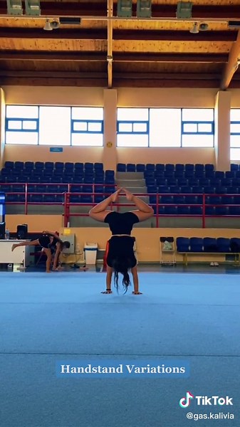 Handstand Variations🤸‍♂️ #acrobatics #gymnastics #acro #fyp #handstand #training