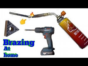 How to do brazing at home with butane torch simple idea # brazing welding