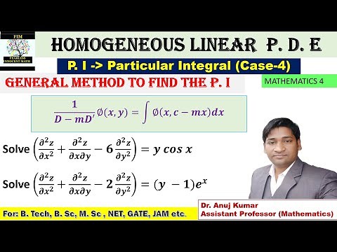 General Method to Find PI | General Method to find Particular Integral | Homogeneous Linear PDE