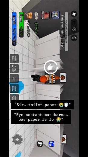 “I Cleaned Toilets for 15 Minutes in Homeless Simulator Roblox… 💀🚽”#shorts