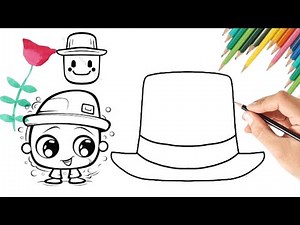 How to draw a hat to drawing step by step| kid's art's
