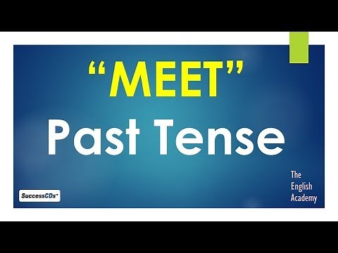 Past tense of MEET and other forms of the verb "meet", examples, sentences