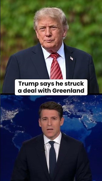 Trump says he struck deal for "permanent control over Greenland's security” #shorts