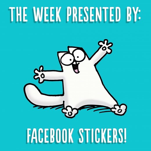 Have you used our Simon's Cat Facebook Stickers yet?! 😸 ❤️ Download for FREE here: http://bit.ly/fbstickerssc | Simon's Cat