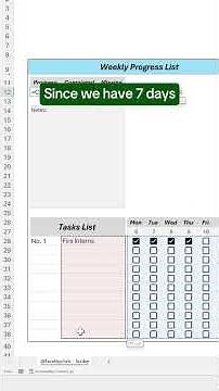 How to create a dynamic weekly tasks tracker in Excel with Scribe! #scribe #excel #spreadsheet