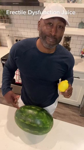 Erectile Dysfunction Juice. Recipe: 1/2 watermelon 1/2 lemon Yields: over 48 oz of juice The juicer I am using is a Kuvings REVO830. Use my code JuiceGuy and save 10%. Link for juicer is in my bio. Get Ya Juice On! #erectiledysfunctionawareness #menshealth #libido #libidoboosters #juice #food