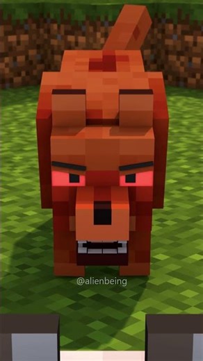 Wolf boy saves wolf girl - Minecraft Animation #shorts