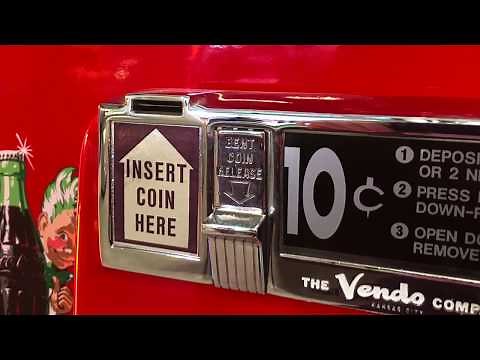 Fully restored Vendo 81 Coke vending machine