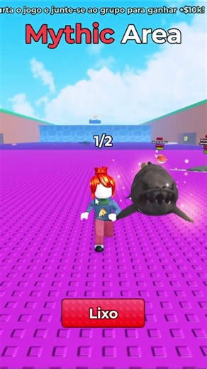 ACHEI um TUBARÃO MITICO DE OURO no ROBLOX