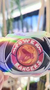 Red Ranger Morpher Holographic Sticker - Mighty Morphin Power Rangers - Etsy UK