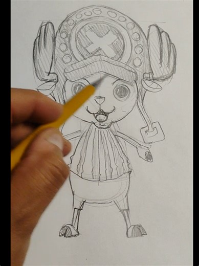 Cómo dibujar a Tony Toni Chopper en estilo anime