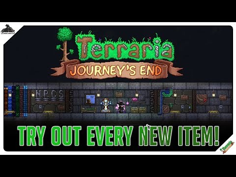 Terraria 1.4 - How to try out every new item yourself! (Builders Workshop Map)