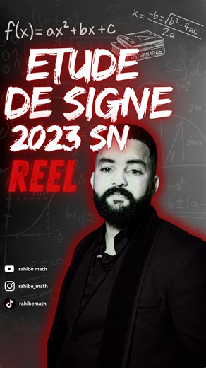 oussama rahibe on Instagram: "Etude de signe a partir des variations de la fonction dérivée 🔥🔥"