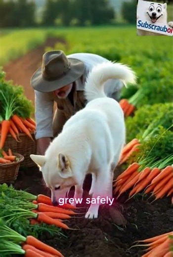 🥕🐶 Dog Saves Carrot Field from Rabbit Attack! 😱#dog #facts #animals #tags #funny #pets #love