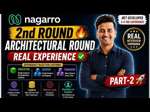 Nagaroo Dot Net Developer 2nd Round Interview Experience 🚀 c#, .net core ,Web API 