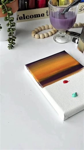 Sunset Beach Painting Tutorial for Beginners