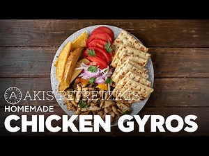 Homemade Chicken Gyros | Akis Petretzikis