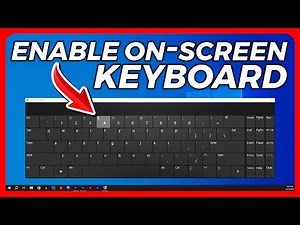 How to ENABLE On Screen Keyboard in Windows 10 | FIX Laptop Keyboard Not Working | Windows 10,11,8,7