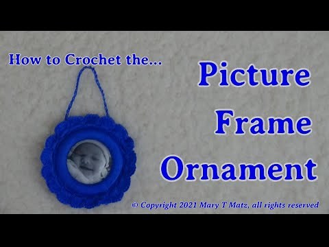 How to Crochet the Picture Frame Ornament