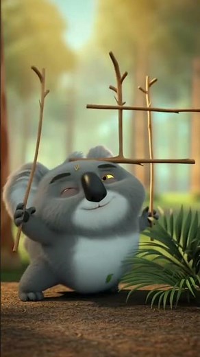 Funny Koala Magic & Fails! 🐨✨ Cute 3D Animation #Shorts