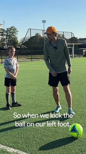 Following through to get maximum power on the left foot 💥⚽️ #soccer #...